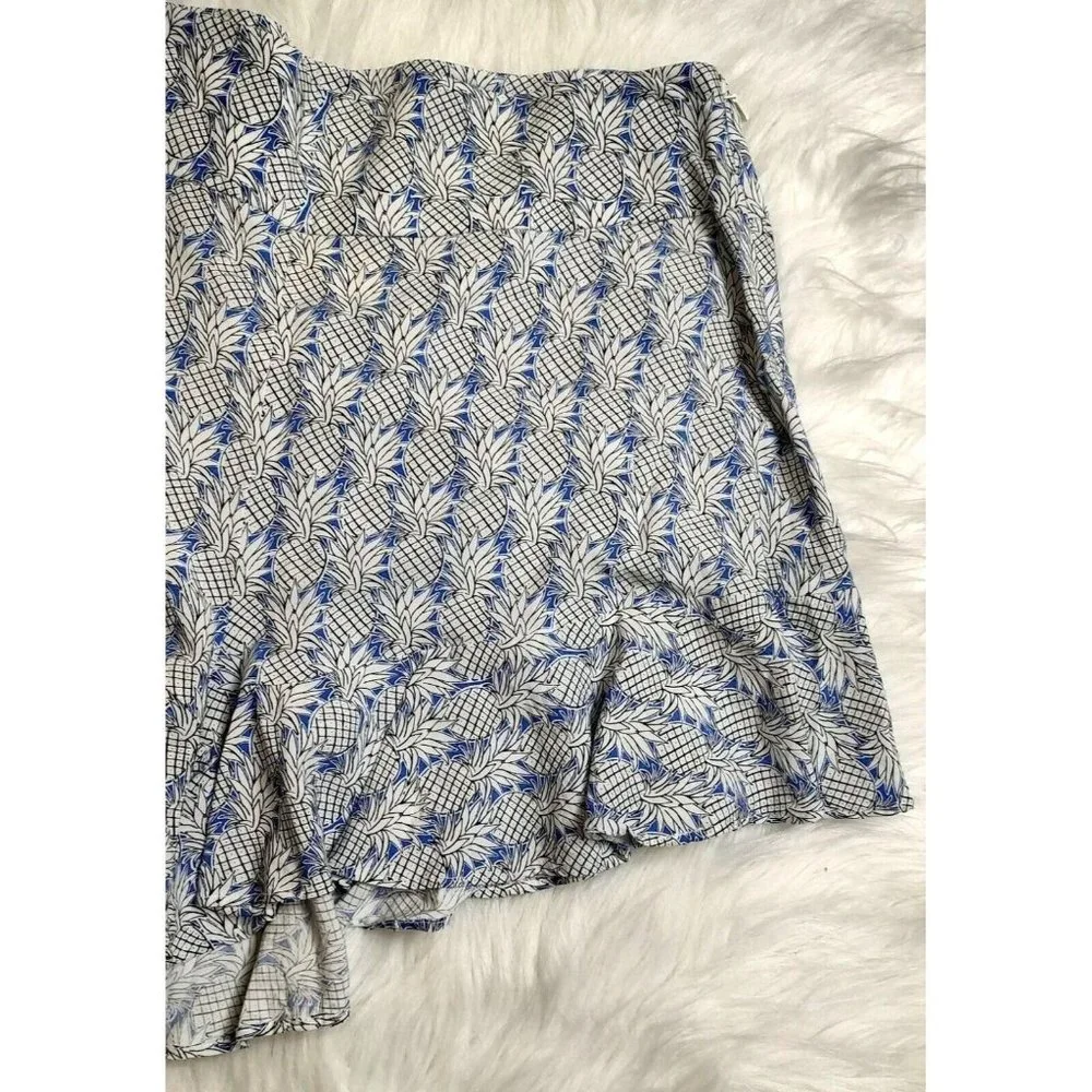 Anthropologie Maeve Shorts 10 Ruffle Pinapple High Rise Tropical Summer Vacay - Picture 6 of 10